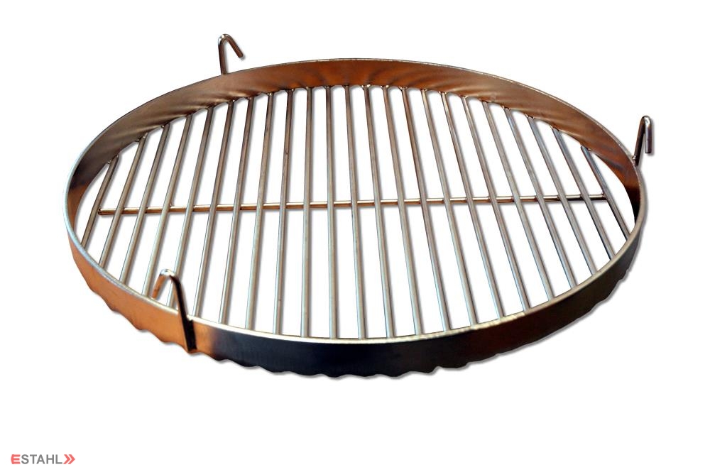 Grille de cuisson en inox d'un diamètre de 80 cm