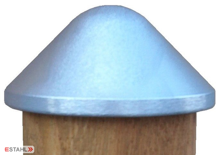 Pfostenkappe aus Aluminium - rund - 130 mm