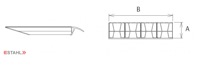 1 paire de rampes robustes, longueur 3000 mm, largeur 600 mm