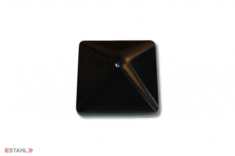 Pfostenkappe aus Aluminium 94 x 94 mm schwarz