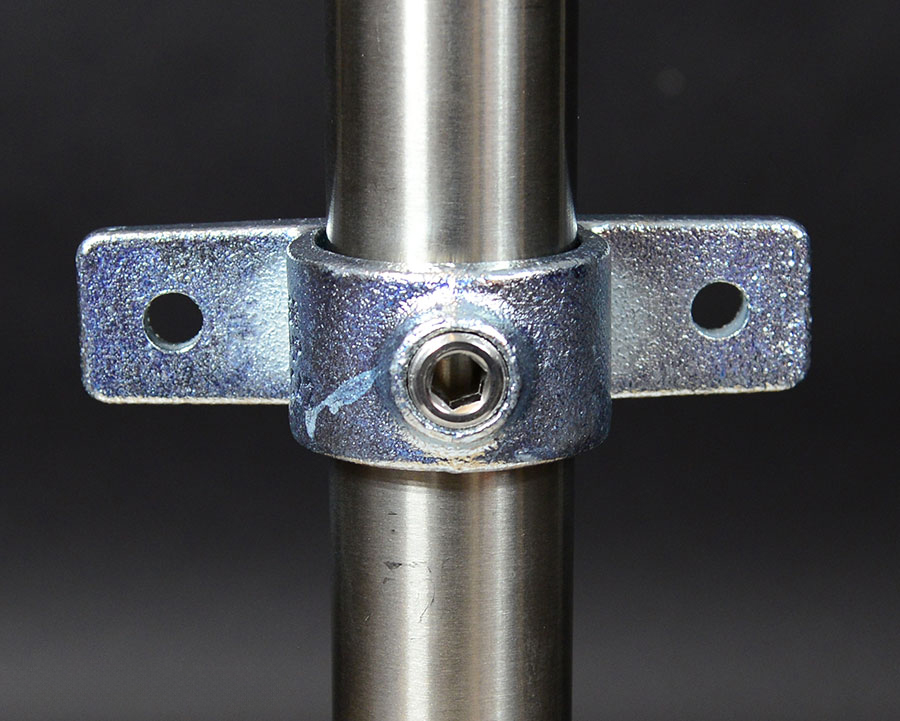 198B34 - Anneau de fixation avec bride, raccord de tube galvanisé à chaud