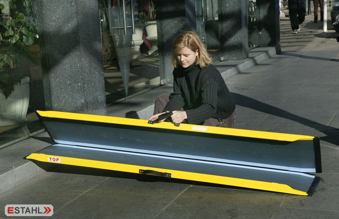 Lite Rampe, Länge 2050 mm, aus Glas- und Graphitfasermaterialien