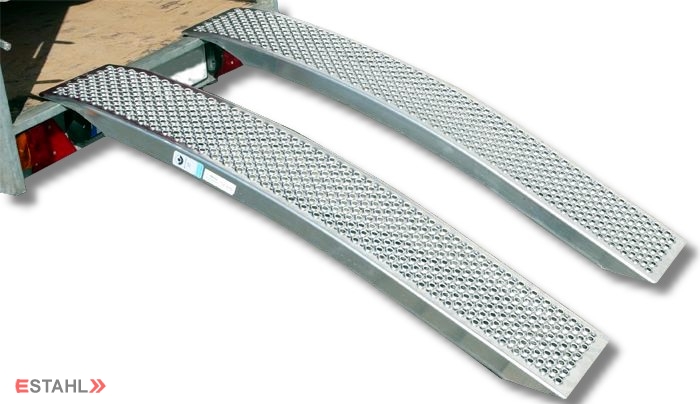 1 paire de rampes légères, version courbée, longueur 1500 mm