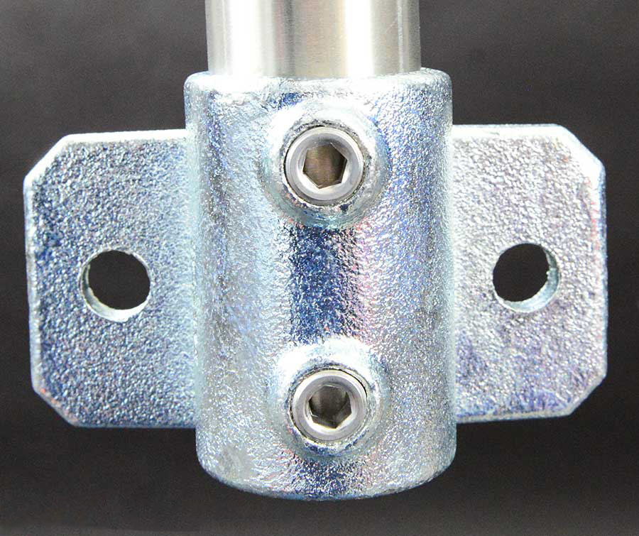 246D48 - Support latéral pour charges lourdes, raccord de tube galvanisé à chaud