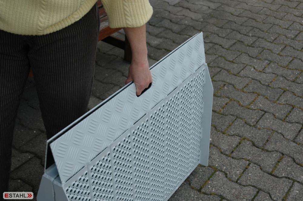 Klappbare Rollstuhlrampe aus Aluminium, Länge 750 mm