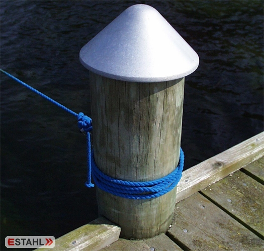 Pfostenkappe aus Aluminium - rund - 130 mm