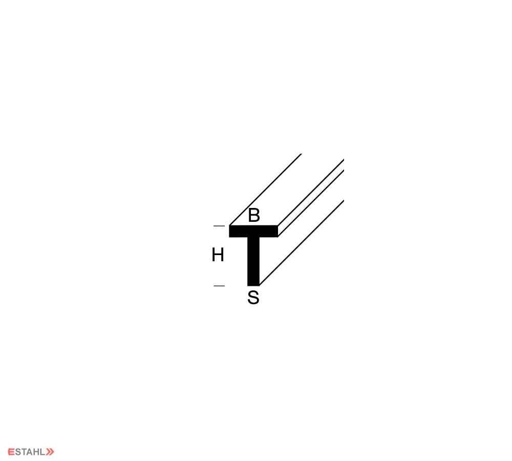 T - Profil 60 x 60 x 4 mm