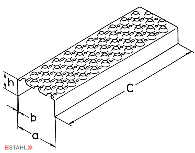 V2A Sicherheitspaneel 3000 x 112 x 32 mm
