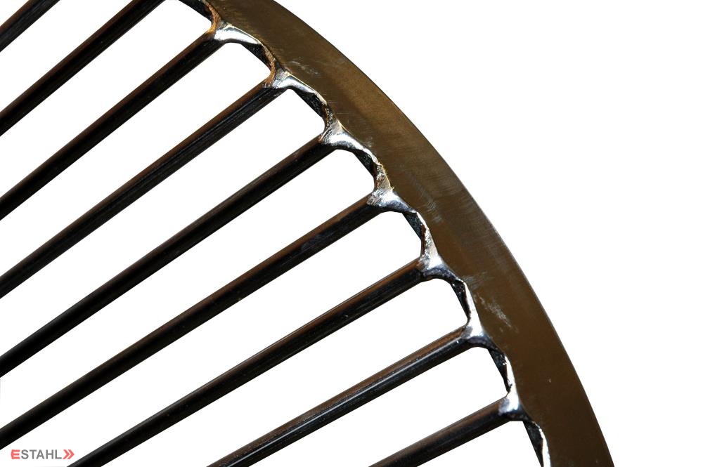 Grille de cuisson en inox d'un diamètre de 90 cm