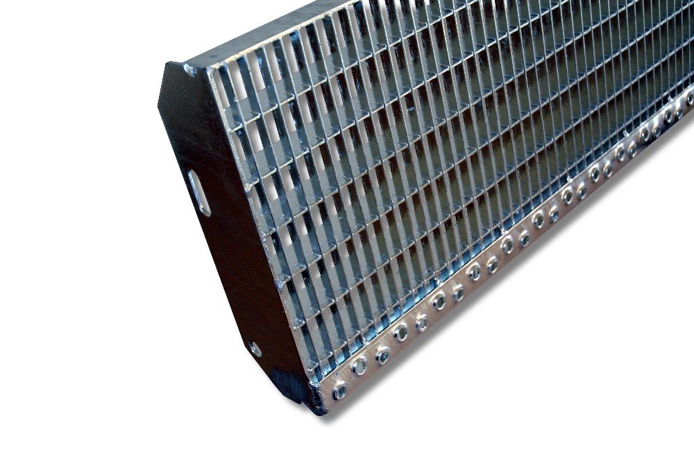 Marche en caillebotis 1000 x 305 mm  - Maille 30/10