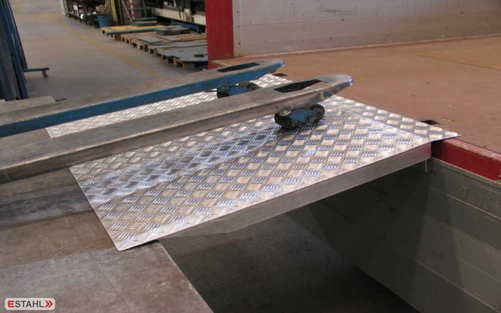 Verladebrücke aus Aluminium, Länge 1800 mm, Breite 1250 mm