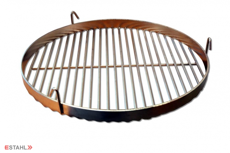 Grille de cuisson en inox d'un diamètre de 90 cm