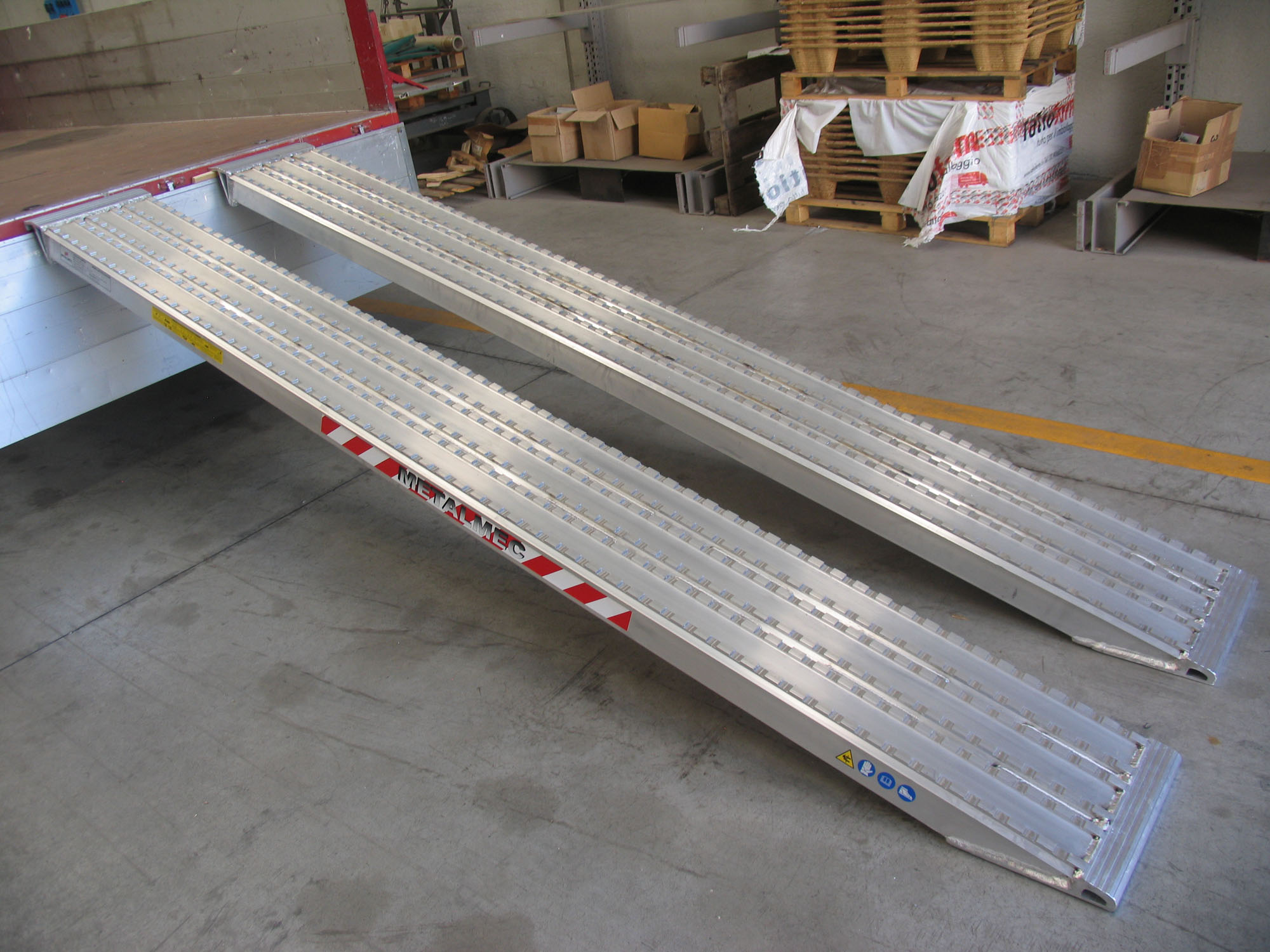 Rampe pour charges lourdes - longueur 4500 mm - largeur 520 mm