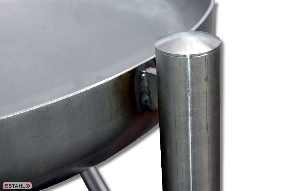 Brasero en acier inoxydable de 80 cm de diamètre
