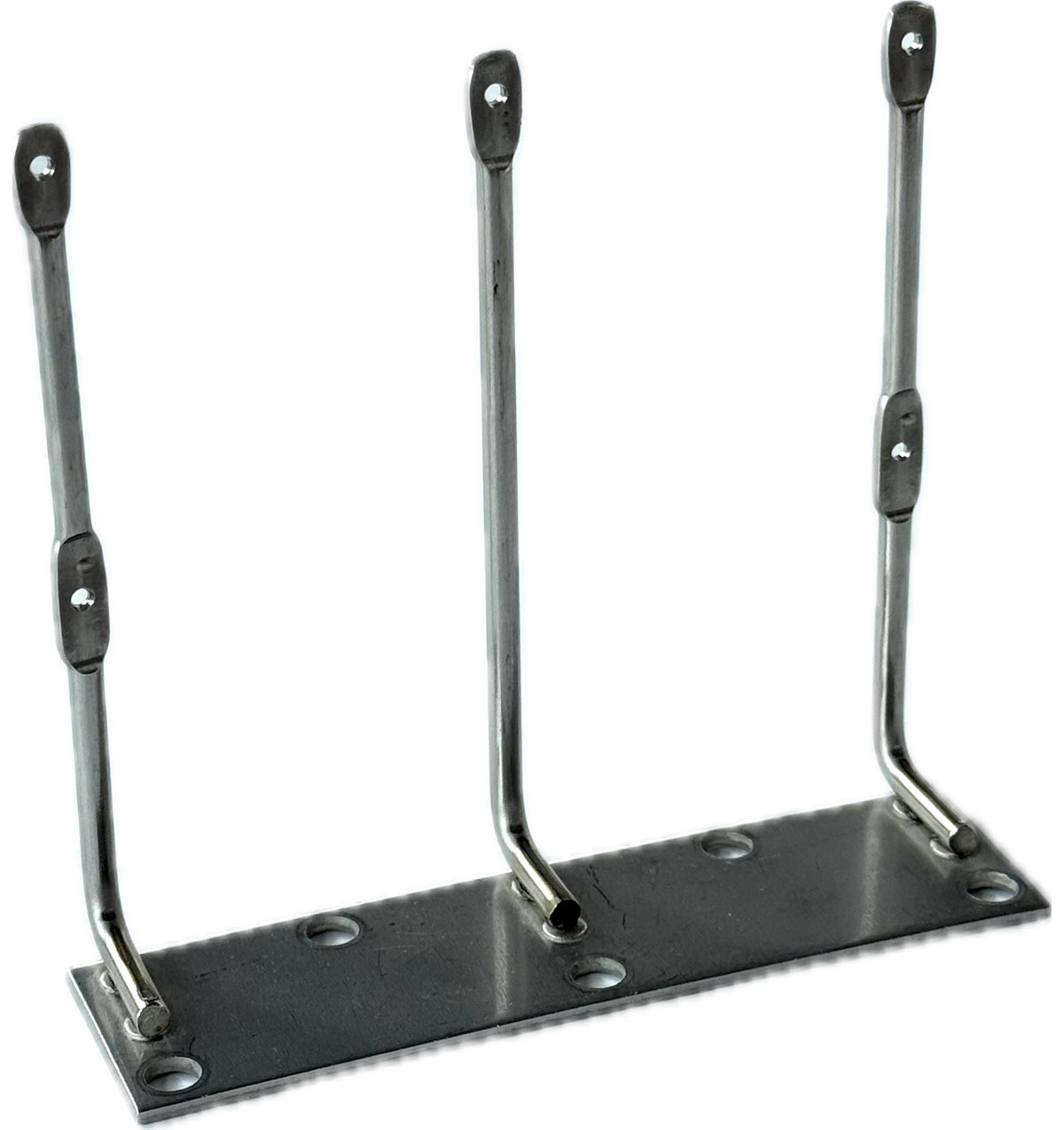 Edelstahl Seilständer, 3-fach mit Unterflugschutz