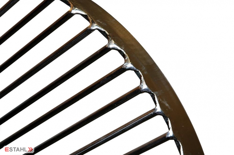 Grille de cuisson en inox d'un diamètre de 70 cm