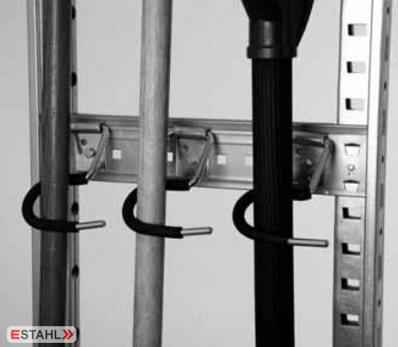 Gerätehalter für 300 mm Regaltiefe