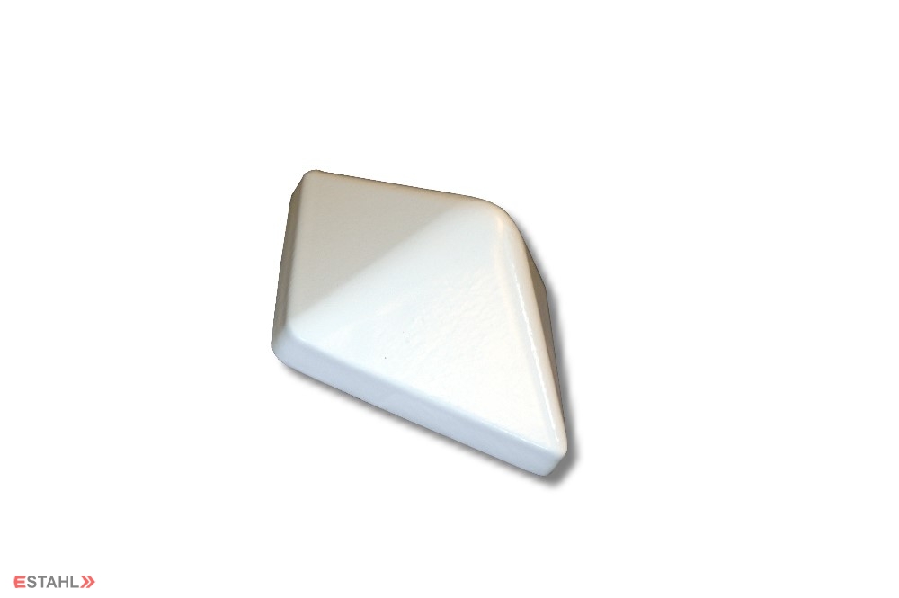 Pfostenkappe aus Aluminium 94 x 94 mm weiss