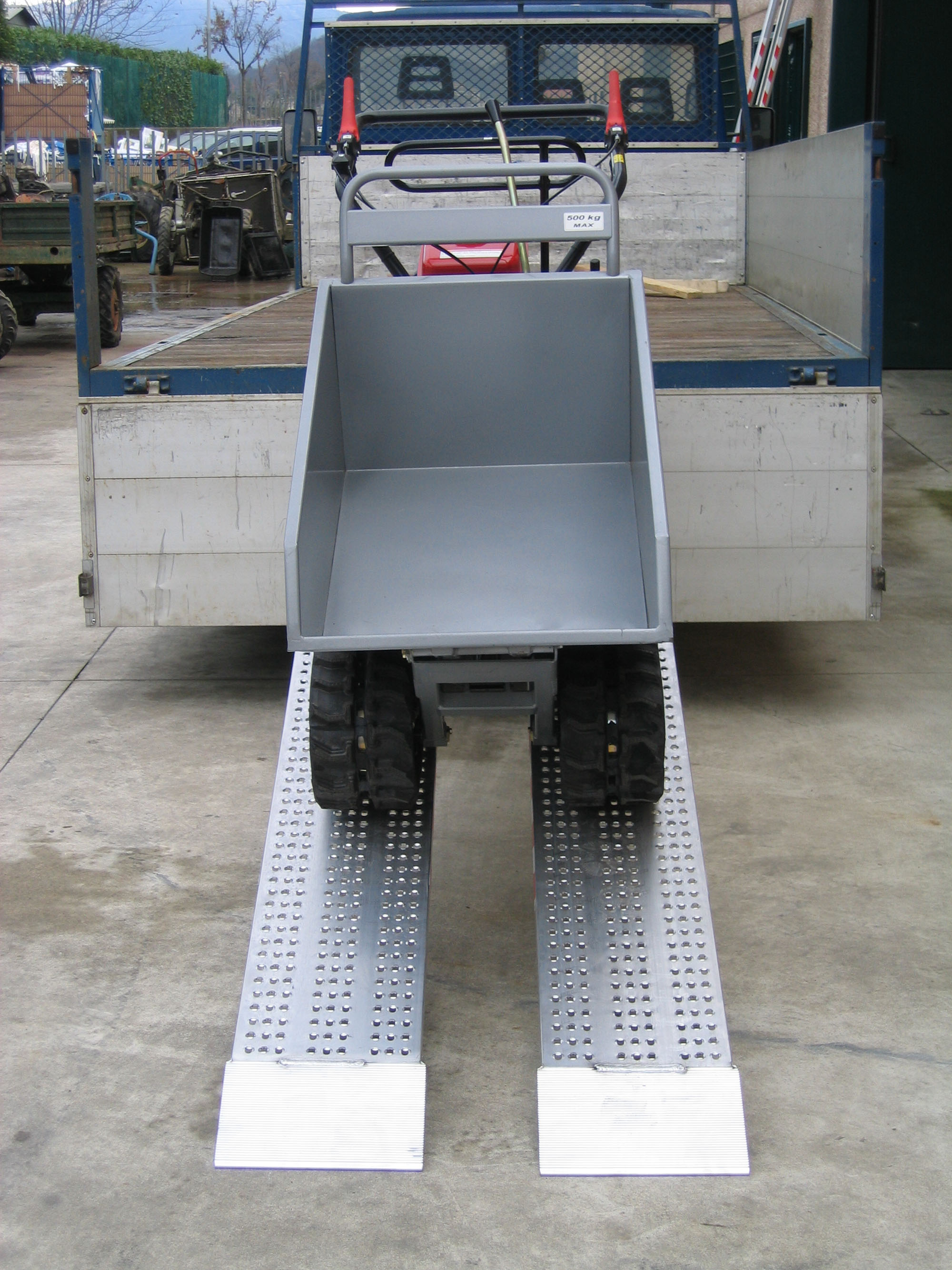 1 paire de rampes sans rebord, longueur 2500 mm, largeur 215 mm